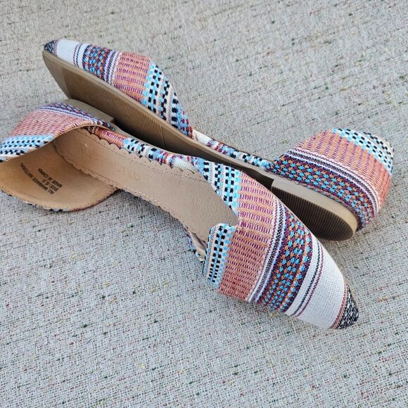 Restricted Women Sandal Flat Shoes Multi Color Man Made Material Size 6.5 - Picture 6 of 10
